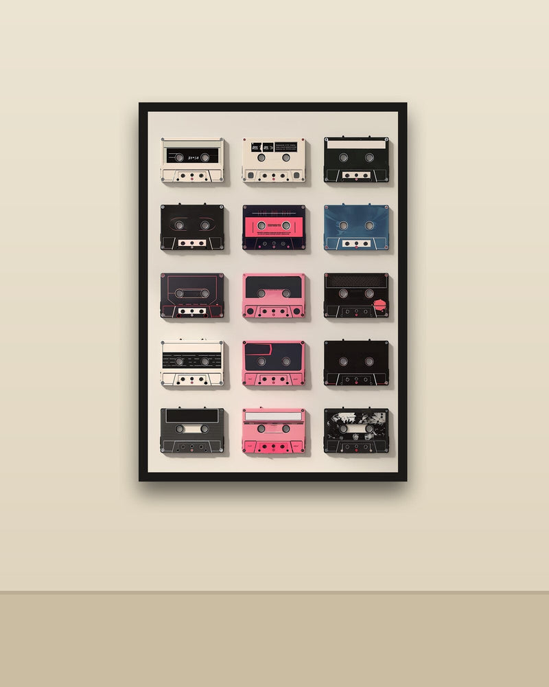 Pop y Retro: Casetes en la pared
