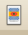 Bauhaus 3 en una pared clara con marco negro (imagen ilustrativa)