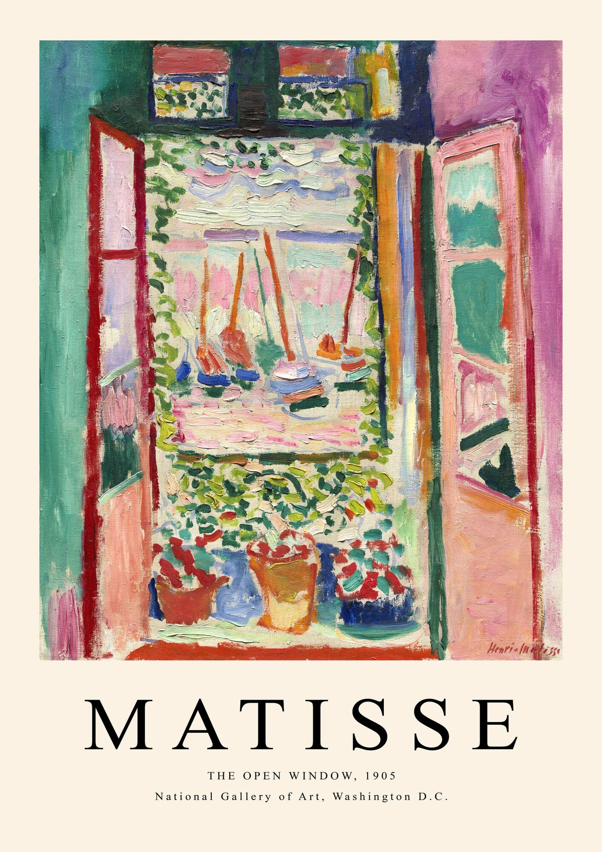 Matisse, La ventana abierta, cuadro de Persa