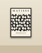 Matisse, Berggruen en una pared clara con marco negro (imagen ilustrativa)