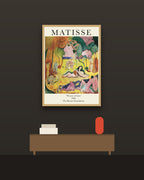 Matisse, La alegría de vivir en una pared oscura con marco de kiri claro (imagen ilustrativa)