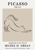 Picasso, El gato, cuadro de Persa