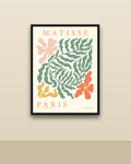 Matisse París en una pared clara con marco negro (imagen ilustrativa)