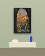 Palermo en una pared verde con marco negro (imagen ilustrativa)