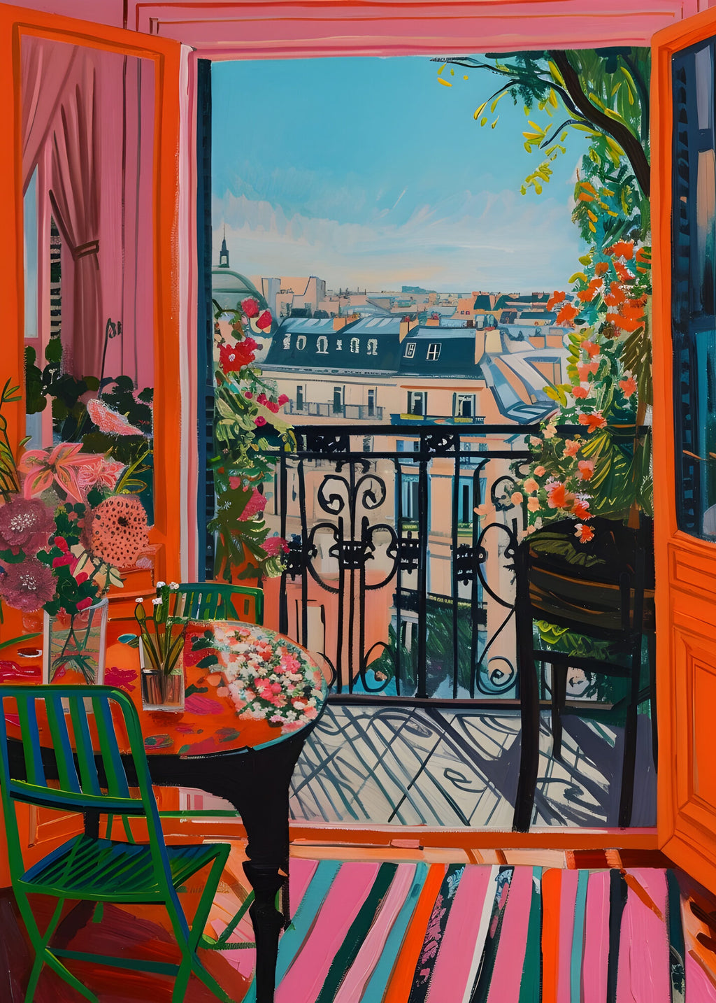 Ventana a París, cuadro de Persa