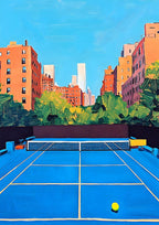 Tenis en Nueva York, cuadro de Persa