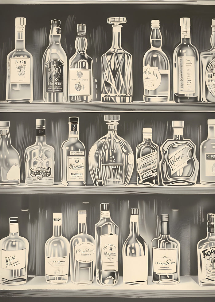 Estantería de botellas