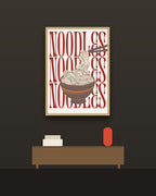Noodles en una pared oscura con marco de kiri claro (imagen ilustrativa)