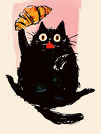 Gato con medialuna, cuadro de Persa
