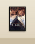 Titanic en una pared clara con marco negro (imagen ilustrativa)