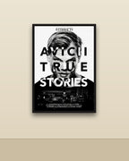 Avicii True Stories en una pared clara con marco negro (imagen ilustrativa)