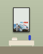 Ford v Ferrari en una pared verde con marco negro (imagen ilustrativa)