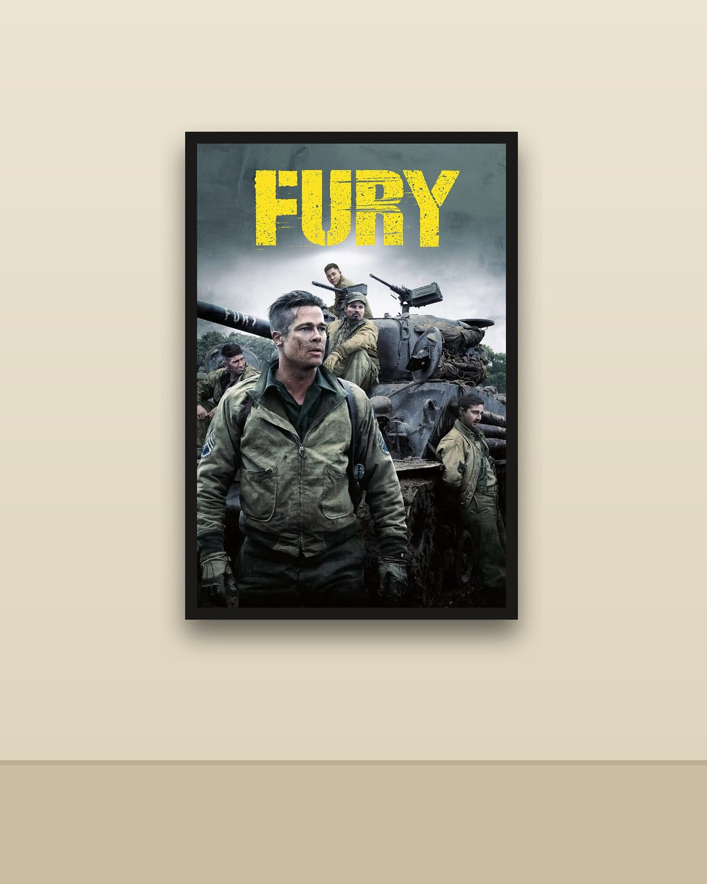 Fury en una pared clara con marco negro (imagen ilustrativa)