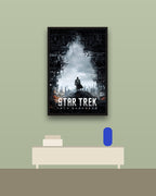 Star Trek Into Darkness en una pared verde con marco negro (imagen ilustrativa)
