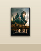 The Hobbit The Battle of the Five Armies en una pared clara con marco negro (imagen ilustrativa)