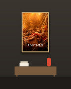 Babylon en una pared oscura con marco de kiri claro (imagen ilustrativa)